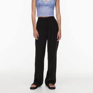 NWT Aritzia Wilfred Black Effortless Pant High Waist Wide Leg